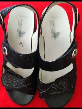 Waldlaufer Zander Womens 7 Ortho Comfort Backstrap Sandals...New
